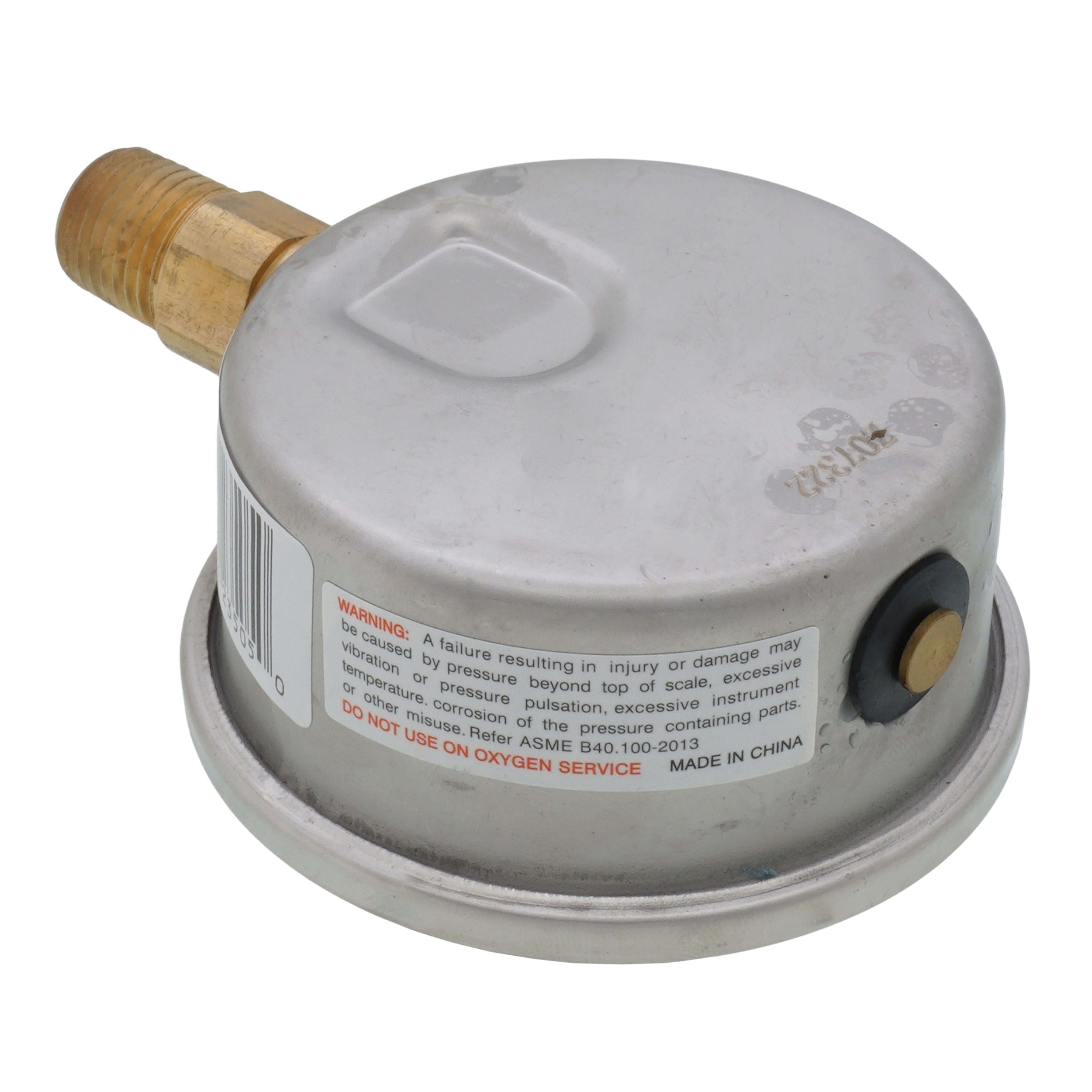 WINTERS INSTRUMENTS Winters Instruments PFQ808 Pressure Gauge 2 1/2 inches 0-600#