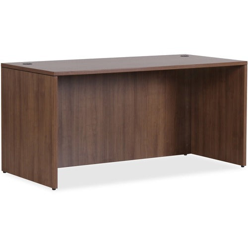 LORELL Lorell LLR69967 Office Desk 66x30 Walnut Laminate