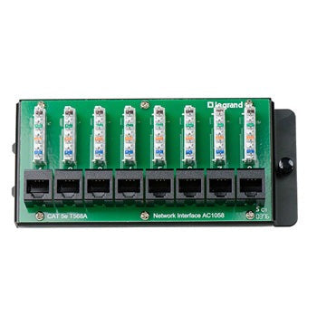 PASS & SEYMOUR Pass and Seymour AC1058 8-Port Cat5e network interface module (AC1058)