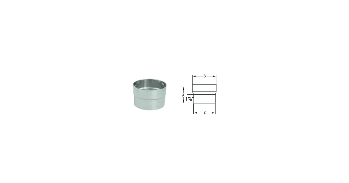 DURAVENT Duravent 6DFS-FC DuraFlex SS Connector (6 in)