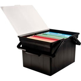 ADVANTUS Advantus Corp. TLF-2B Plastic File Storage Box Black