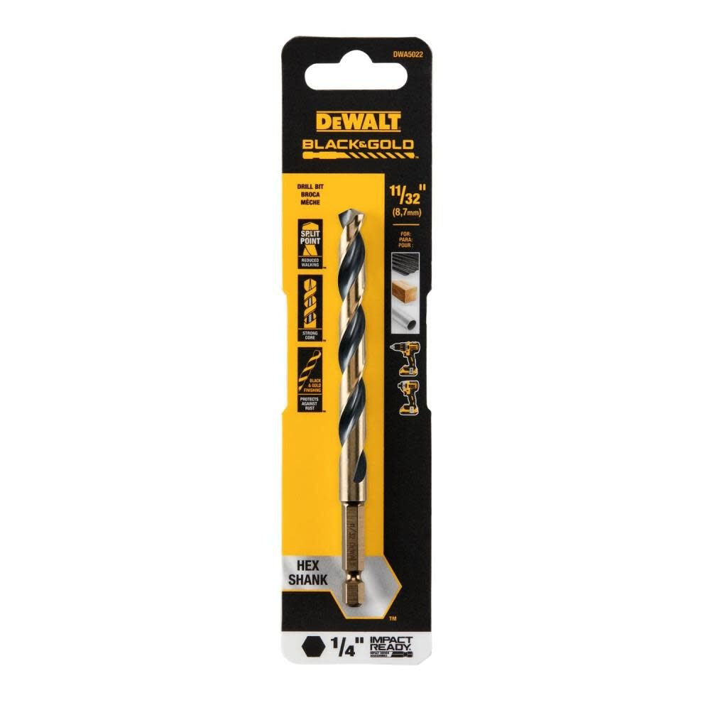 DEWALT Dewalt Accessories DWA5022 Ir Drill Bit 11/32 in 3-pack