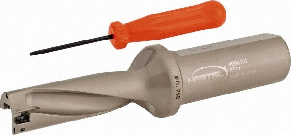 HERTEL Hertel 4006101 Indexable Insert Drill 3/4 in 3xd