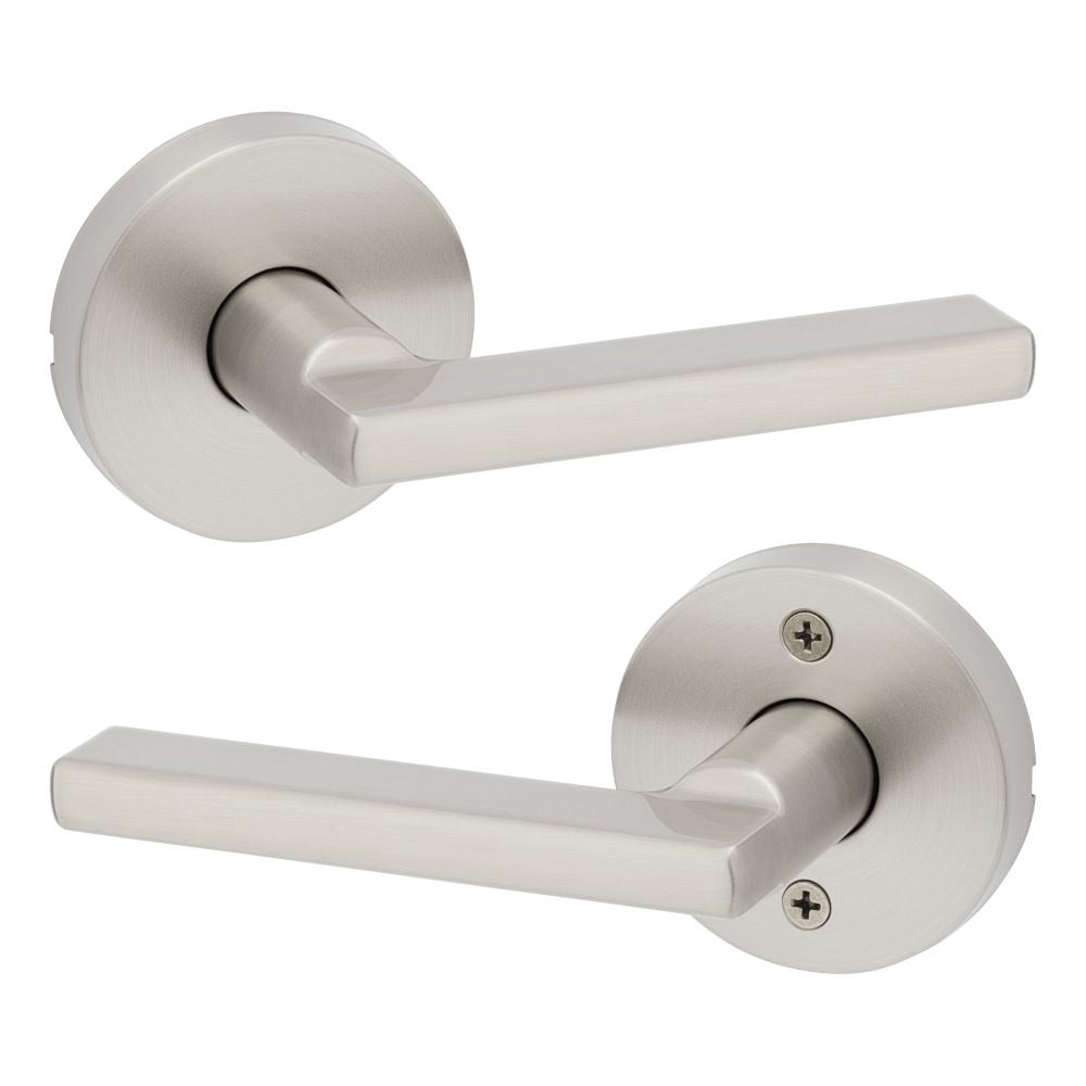 KWIKSET Kwikset 720HFLRDT-15 Halifax Passage Door Lock Satin Nickel