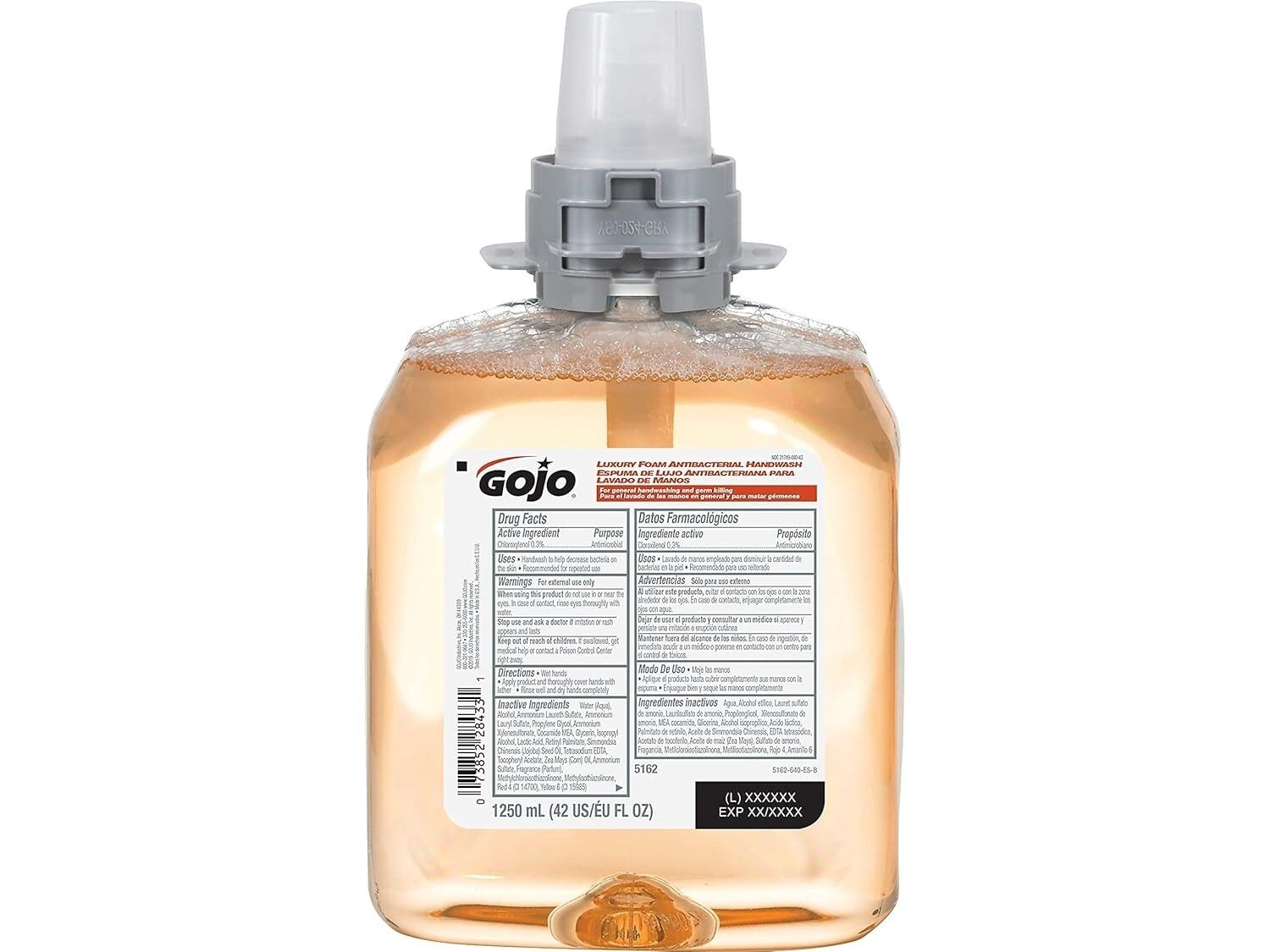 GOJO Gojo GOJ516204 Luxury Foaming Antibacterial Handwash Refill for FMX-12 1250 mL 4/Case