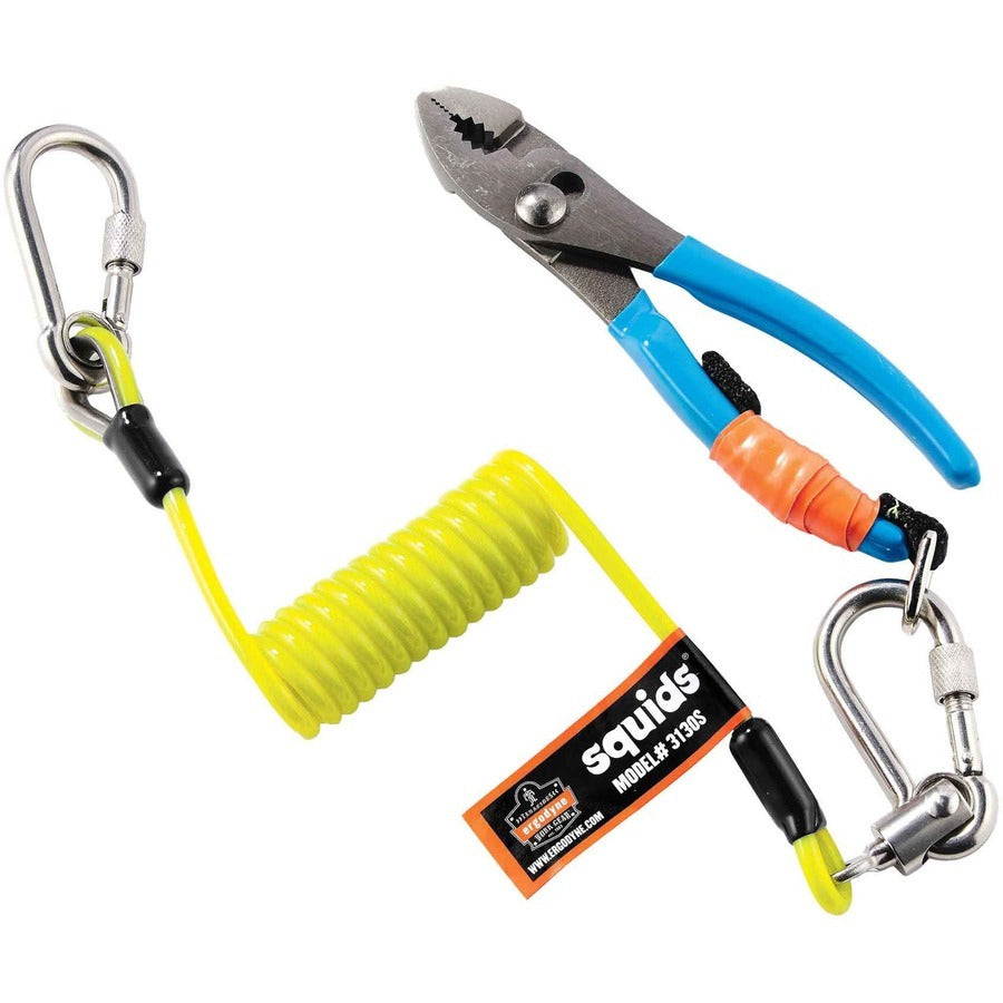ERGODYNE Ergodyne 19130 Coiled Cable Lanyard 2 lb (6.5 in coiled / 50 in extended)