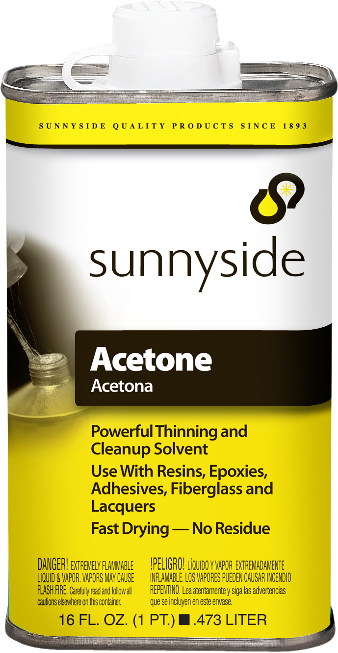 SUNNYSIDE Sunnyside 84016 Fast Evaporating Acetone (1 Pint)