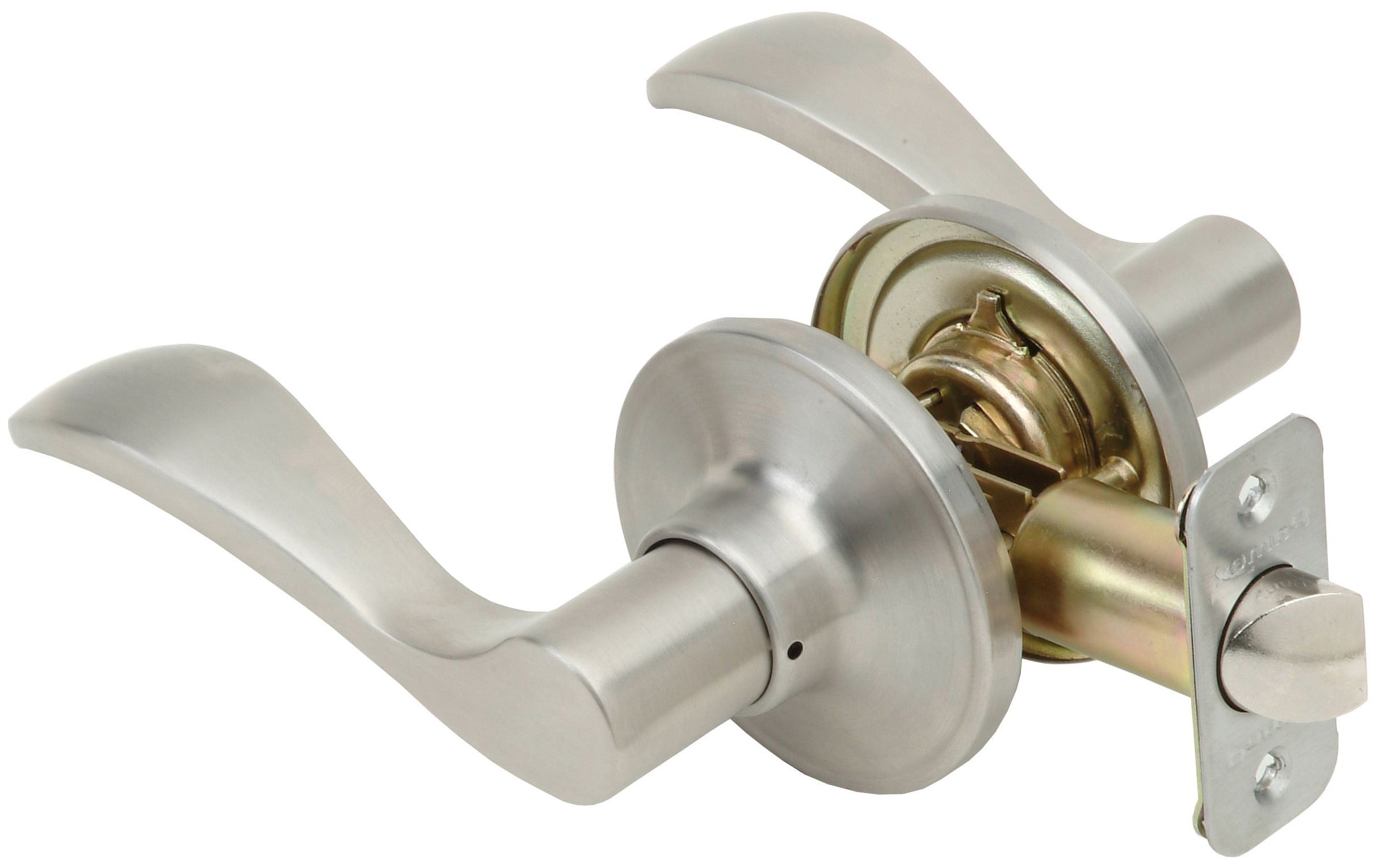PAMEX Pamex FLYEP03L Naples Lever Passage Lockset Grade 3 Satin Nickel