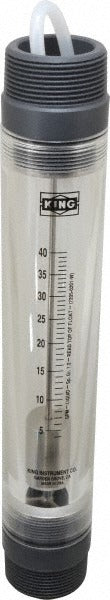 KING TECHNOLOGY King 7205020131W Tube Flowmeter 40 Gpm 1.5 Inch Mnpt