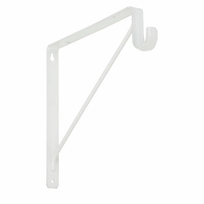 NATIONAL HARDWARE National Mfg S822-094 Shelf Rod Bracket White 10 Pack