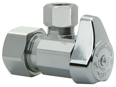 BRASSCRAFT Brass Craft G2CR39X Cd Angle Stop Valve 5/8x1/2 Chrome
