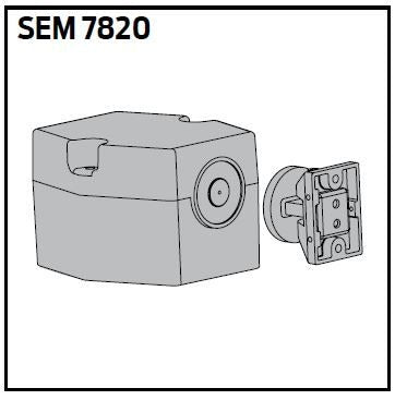 LCN Lcn SEM7820AL Floor Mount Hold Open Magnet Aluminum