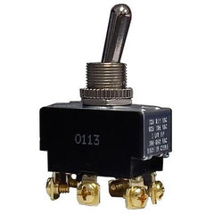 Morris Products 70130 On-On Heavy Duty Non-Metallic Toggle Switch, 125/277 VAC, 20/10 A, 1.5 hp, DPDT