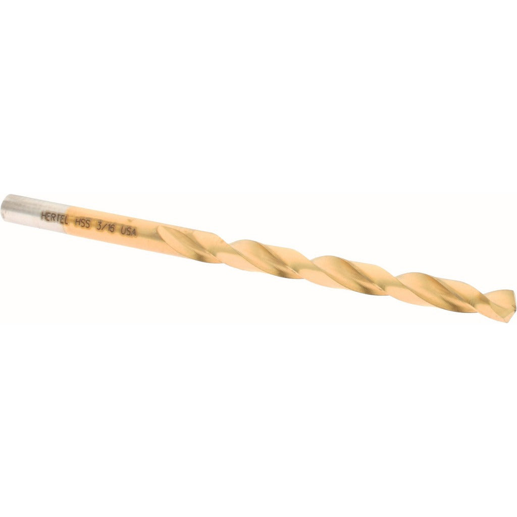 HERTEL Hertel 84579671 Jobber Drill Bit 3/16 in Hss Tin 135 Deg