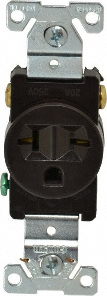 EATON Cooper Wiring Devices 5461B Nema 6-20R 20A 250V Single Receptacle