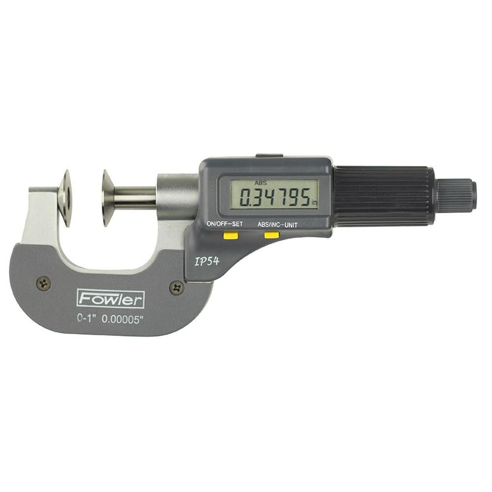 FOWLER Fowler 54-860-301-0 Electronic Disc Micrometer 0-1 Inch