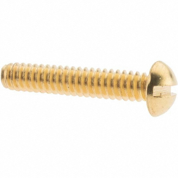 VALUE COLLECTION Value Collection 90568 10-24x1 Round Head Slotted Brass Screw