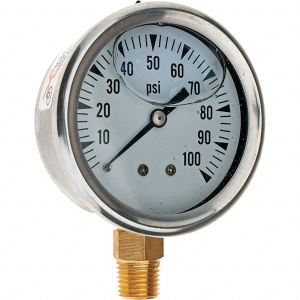 VALUE COLLECTION Value Collection 729205 Pressure Gauge 2.5in 0-100 Psi Npt