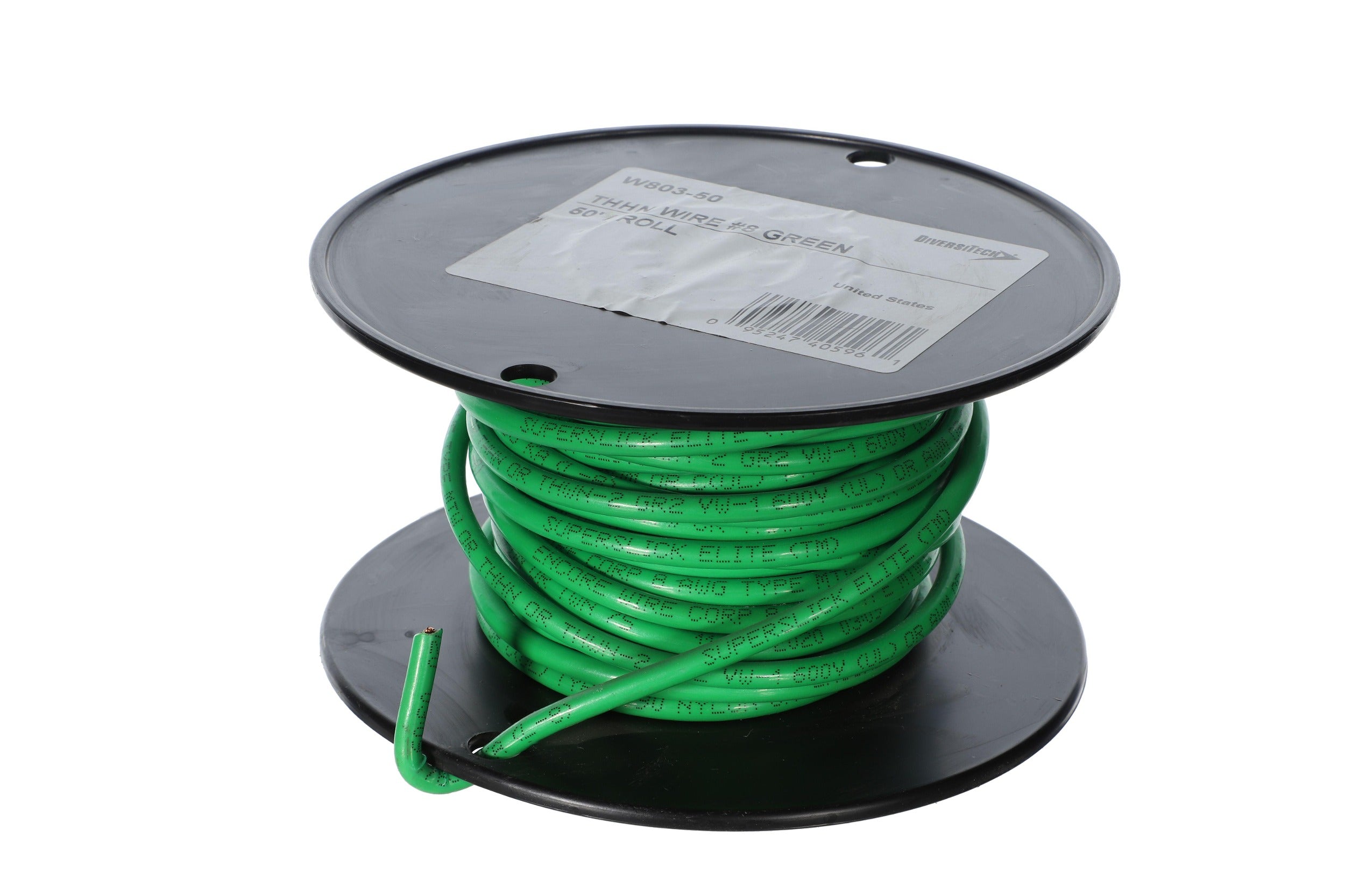DIVERSITECH Diversitech W803-50 THHN Wire 8 Gauge 600V (50 ft)