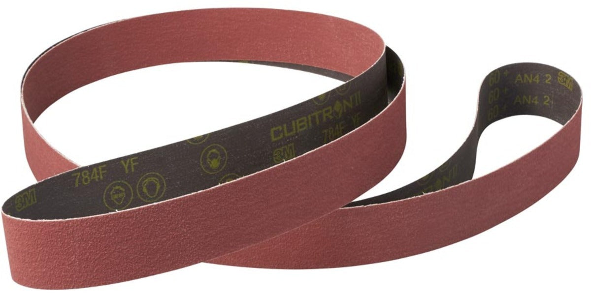 3M 3M 7100122891 Cubitron II 784F 60+ Grit Precision Shaped Ceramic Cloth Belt 1/2 in x 18 in (50/Pack, 200/Case) 3MA076308-45559