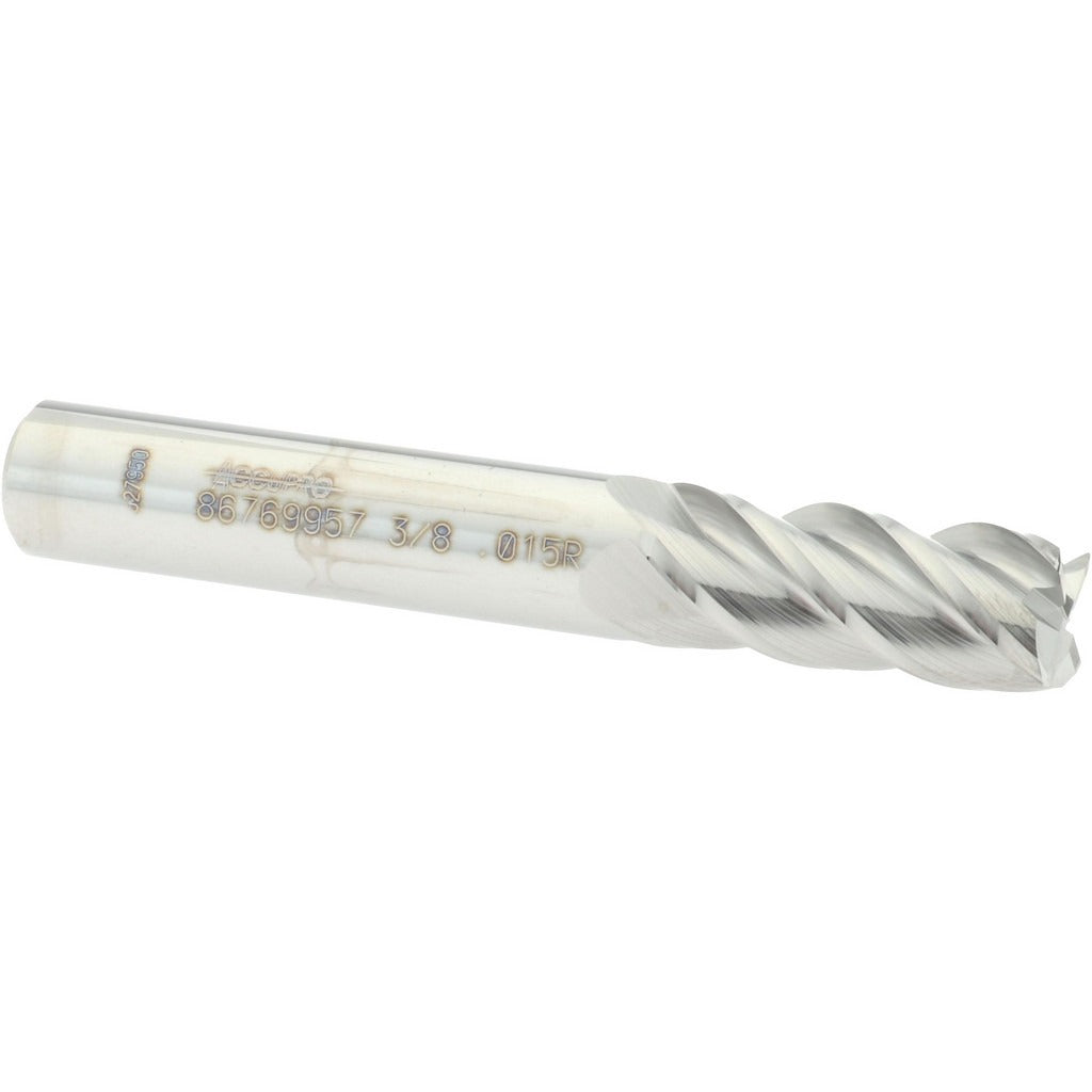 ACCUPRO Accupro 12182532 Corner Radius End Mill 3/8 in 4 Flute Carbide