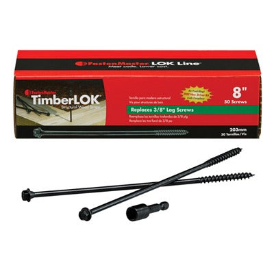 FASTENMASTER Omg Inc FMTLOK08-50A 8 Inch Structural Wood Screw 50 Pack
