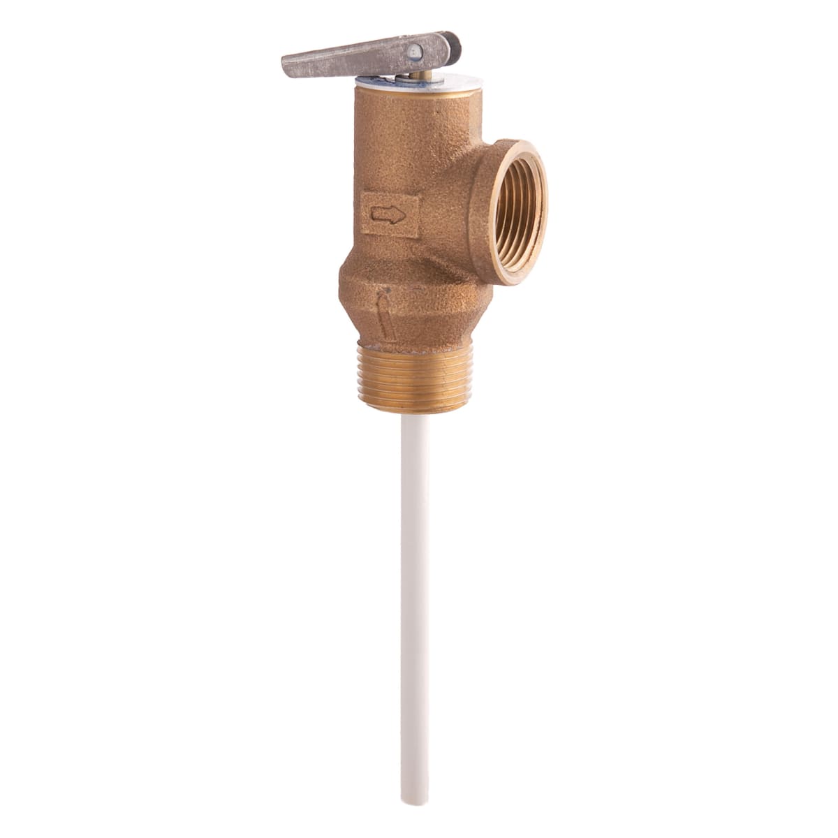 Watts 0066103 3/4 Brass Self Closing Temperature and Pressure Relief Valve 175 psi 210 degree F