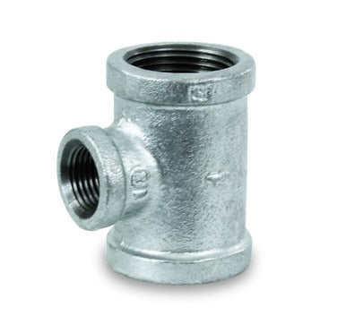 EVERFLOW Everflow GMRT1202 1-1/2 inches x 3/4 inches Reducing Tee Galvanized Malleable (1-1/2 inches x 3/4 inches)