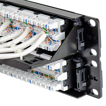 PASS & SEYMOUR Pass & Seymour 48845-CC6 48 Port Cat 6 Universal Rack-Mount Patch Panel (48 Port)