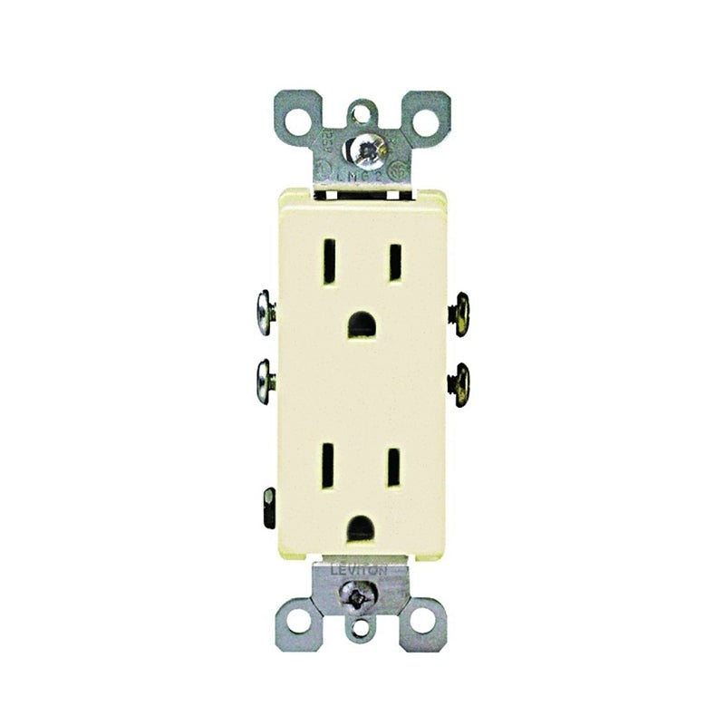 LEVITON Leviton S01-05325-0IS Decora 15A Residential Grade 5-15R Duplex Outlet (Each)
