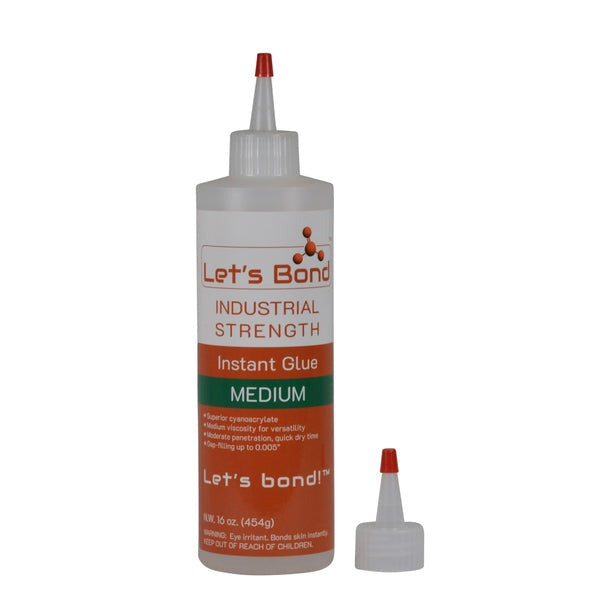 LET'S BOND Lets Bond UBC16100-00 Thick Cyanoacrylate Adhesive 16 Oz