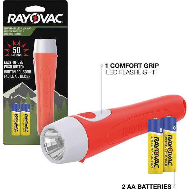 RAYOVAC Rayovac ROVGPHH21S 50 Lm 2AA LED Flashlight (Pack)