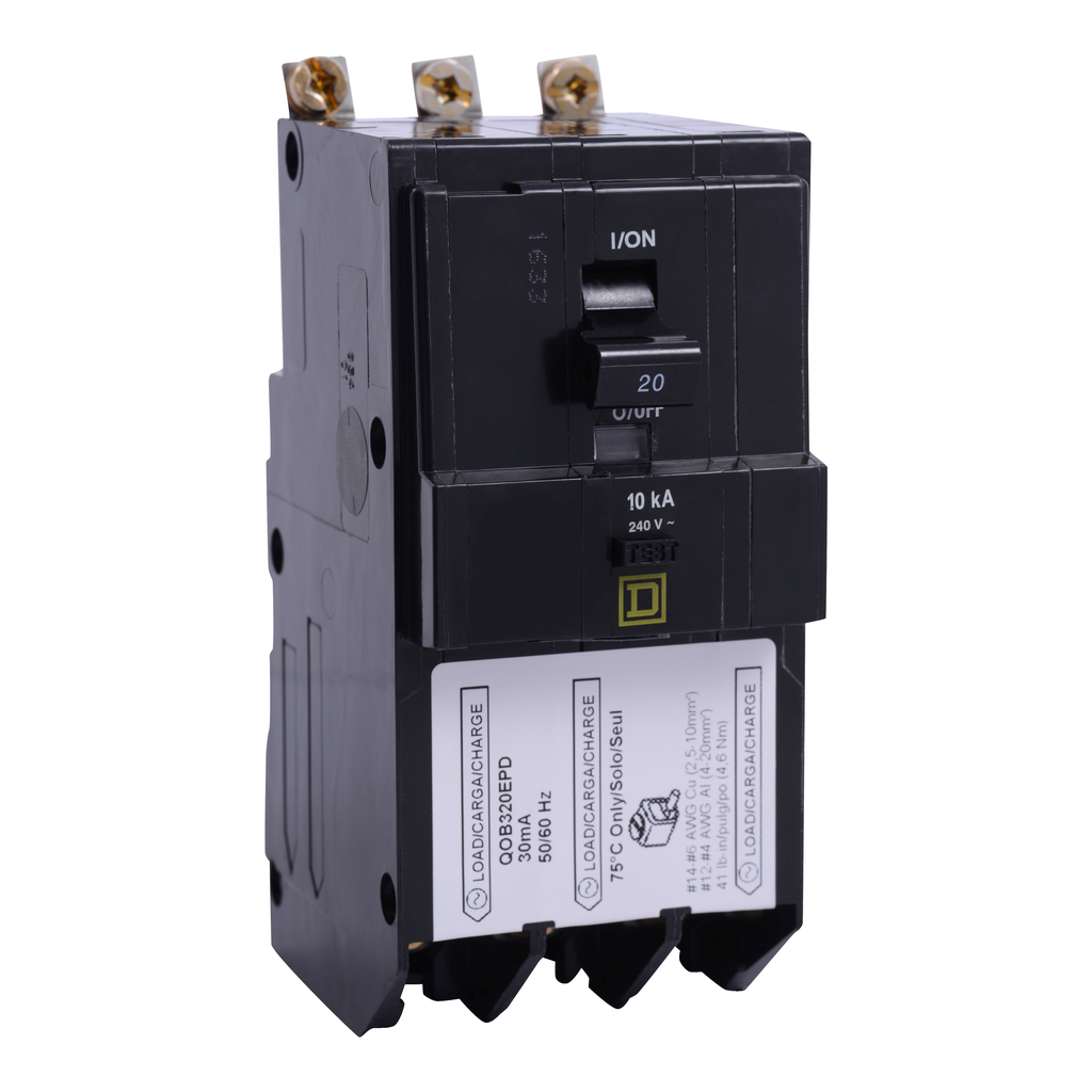 Square D QOB320EPD Mini Circuit Breaker 20A 3 Pole 240V