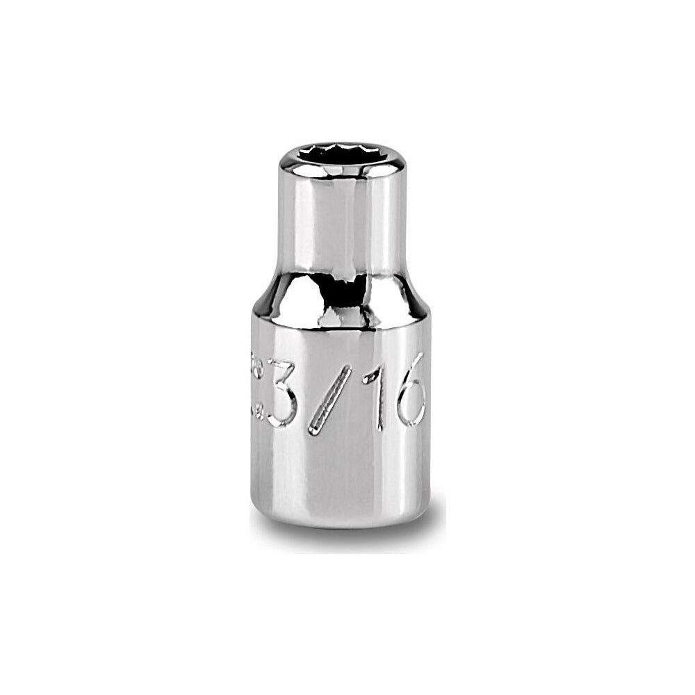 PROTO Proto J4706T Hand Socket 3/16 in 12-point Chrome 1/4 Dr