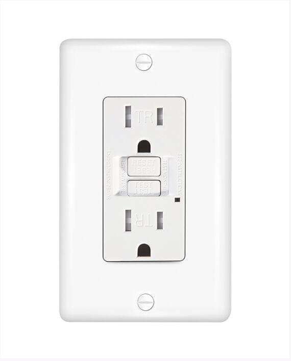 CYBER TECH LIGHTING Cyber Tech Lighting GLS15ATR-WH-3PK Tamper Resistant Self-Testing GFCI 15A (3 Pack)