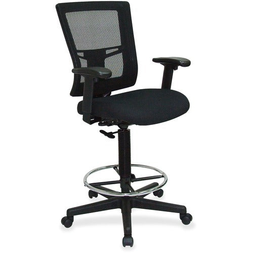LORELL Lorell LLR43100 Drafting Stool Mesh Back 275 Lb Black