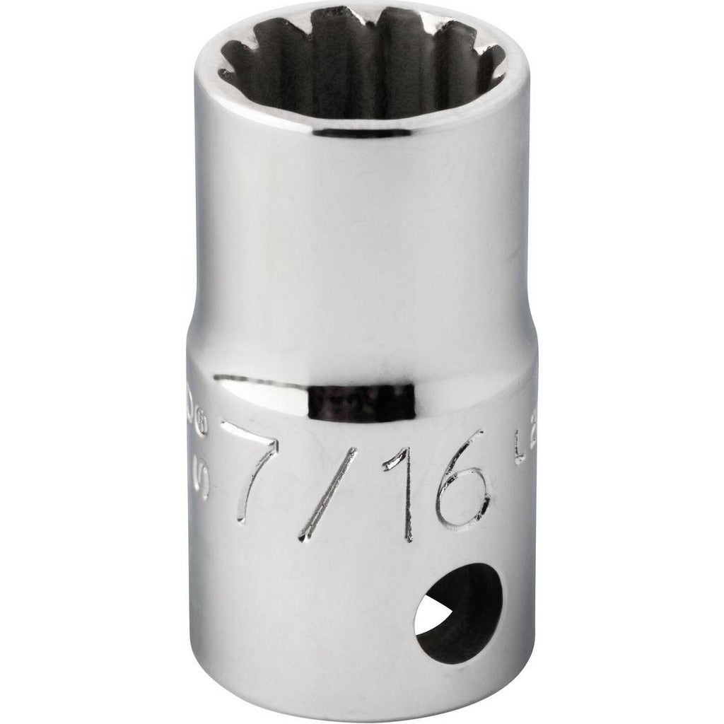 PROTO Proto J5214SPL Spline Socket 3/8 in Drive 14 Spline 7/16 in Hex