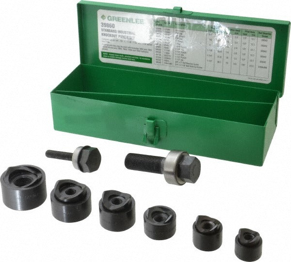 GREENLEE Greenlee 39860 Manual Punch Kit 3/4 to 1-1/2 Inch 15 Piece
