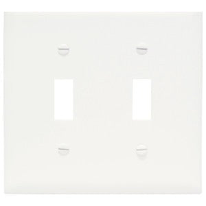 LEGRAND Legrand TPJ2-W TradeMaster Junior Jumbo Wallplate 2-Gang (4.9 in H x 5-1/8 in W)