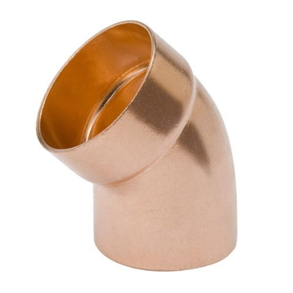 Mueller W07432 Streamline DWV Street 45 Deg Elbow 2 in C x C Copper