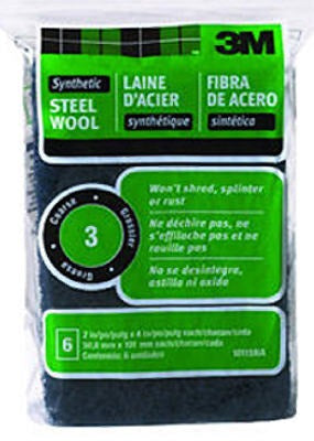 3M 3M Company 10115NA Synthetic Steel Wool Pad Coarse 6 Pack