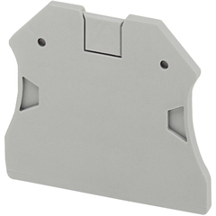 Schneider Electric NSYTRAC22 Square D 2 mm Gray Screw Terminal Block End Cover