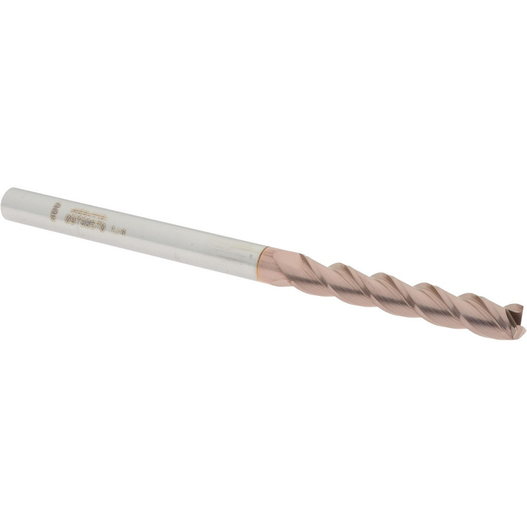 ACCUPRO Accupro 12182242 Square End Mill 1/4 in 3 Flute Solid Carbide