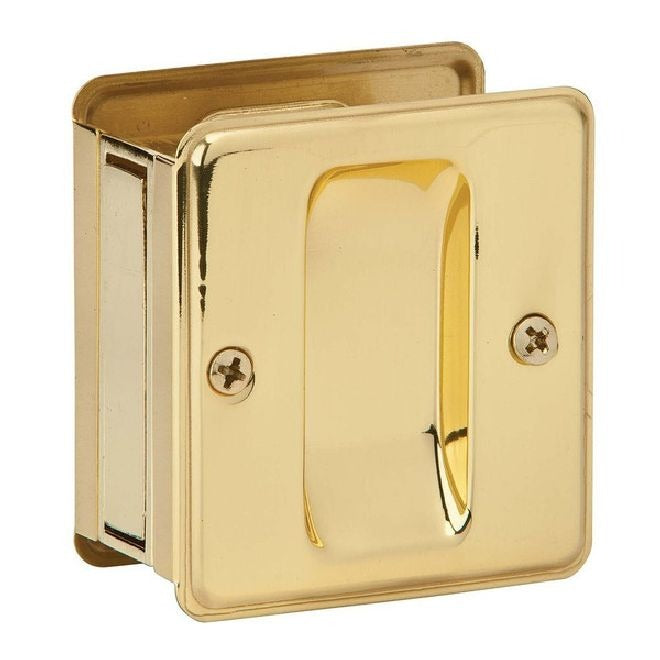 IVES Ives 990B3 Solid Brass Sliding Door Pull Bright Brass