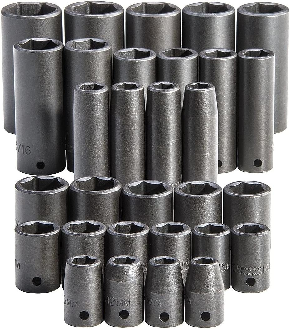 PROTO Proto J54215 1/2 in drive 30-piece impact socket set (1/2 in drive/30-piece) J54215