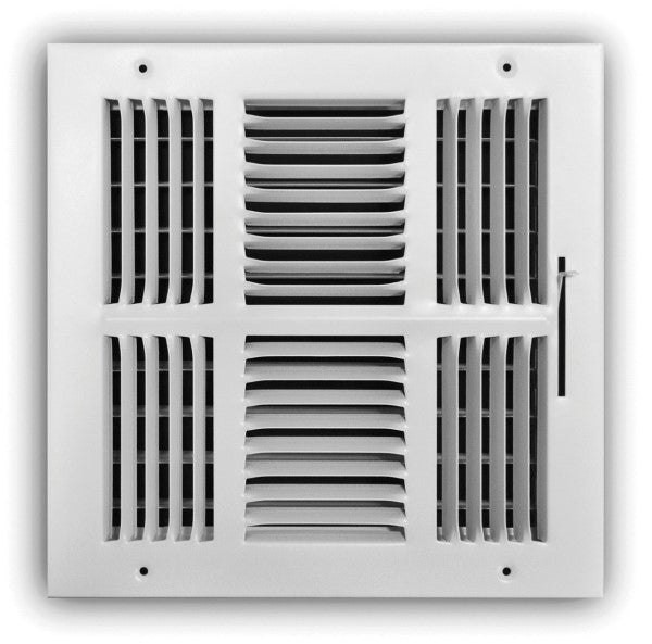 TRUaire 104M 08X08 4-Way Wall/Ceiling Register, 8 x 8 in, 60 to 200 cfm