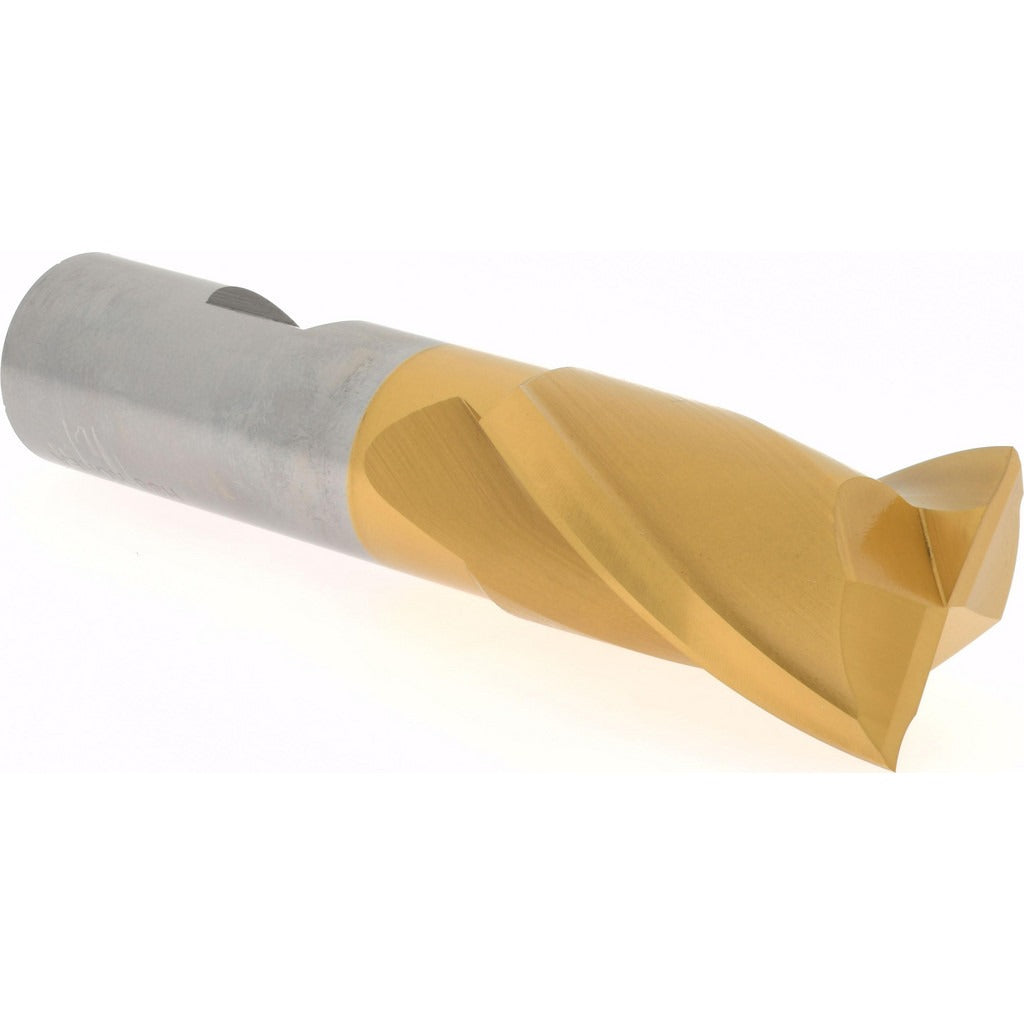 HERTEL Hertel E8030909 Square End Mill 1 in 2 Flute Hss Tin