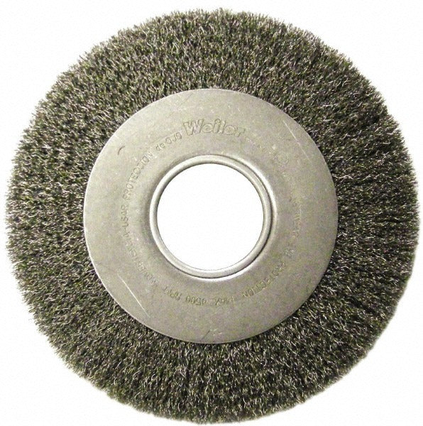 WEILER Weiler 06490 Wheel Brush 8 in Crimped Stainless Steel 4500 Rpm