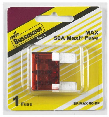 BUSSMANN Cooper Bussmann BP/MAX-50-RP 50A Maxi Blade Fuse 5-pack