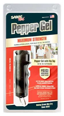 SABRE Sec F15-BUSG Pepper Gel 0.54 Oz 25 Burst Black Case